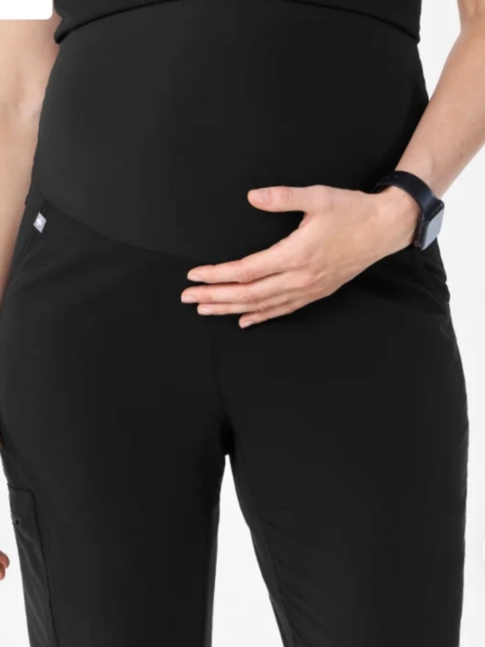 Zamora maternity joggers FIGS black